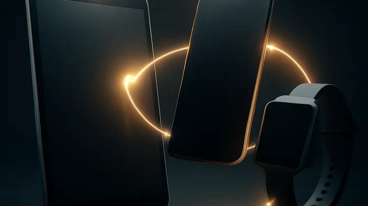 TAKABE COM Multiple devices floating in harmony